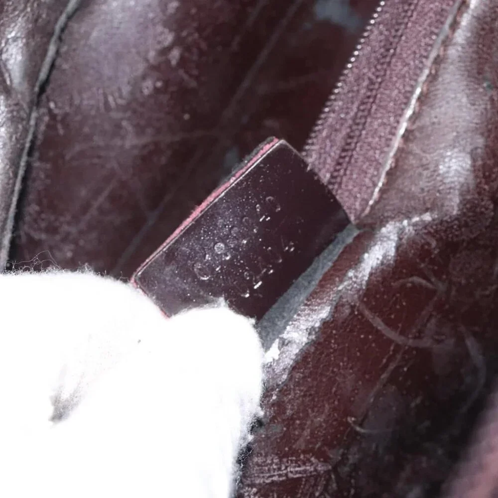 GUCCI Clutch Bag Leather Black Silver 018 0040 Auth ep9261 - Picture 2 of 14